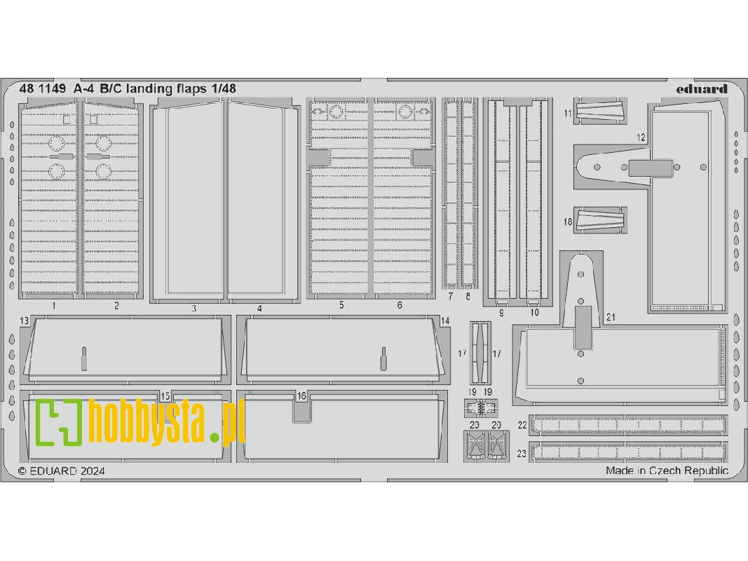 A-4B/ C landing flaps 1/48 - HOBBY 2000 - zdjęcie 1 A-4B/ C landing flaps 1/48 - HOBBY 2000 - zdjęcie 1