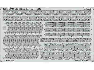 USS Midway CV-41 part 1 1/350 - TRUMPETER - zdjęcie 1
