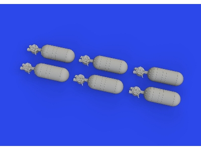 WWII USAAF oxygen cylinder A-6 PRINT 1/32 - zdjęcie 3