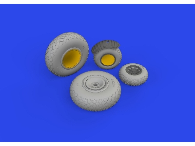 B-24J wheels 1/48 - HOBBY BOSS - zdjęcie 1