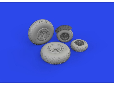 B-24J wheels 1/48 - HOBBY BOSS - zdjęcie 2