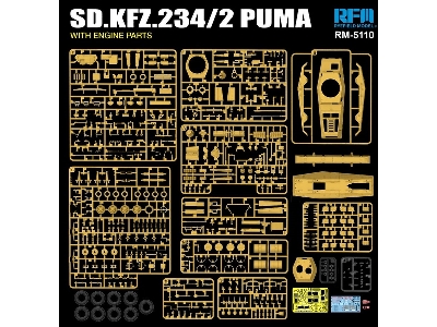 Sd.Kfz.234/2 Puma z elementami silnika - zdjęcie 5