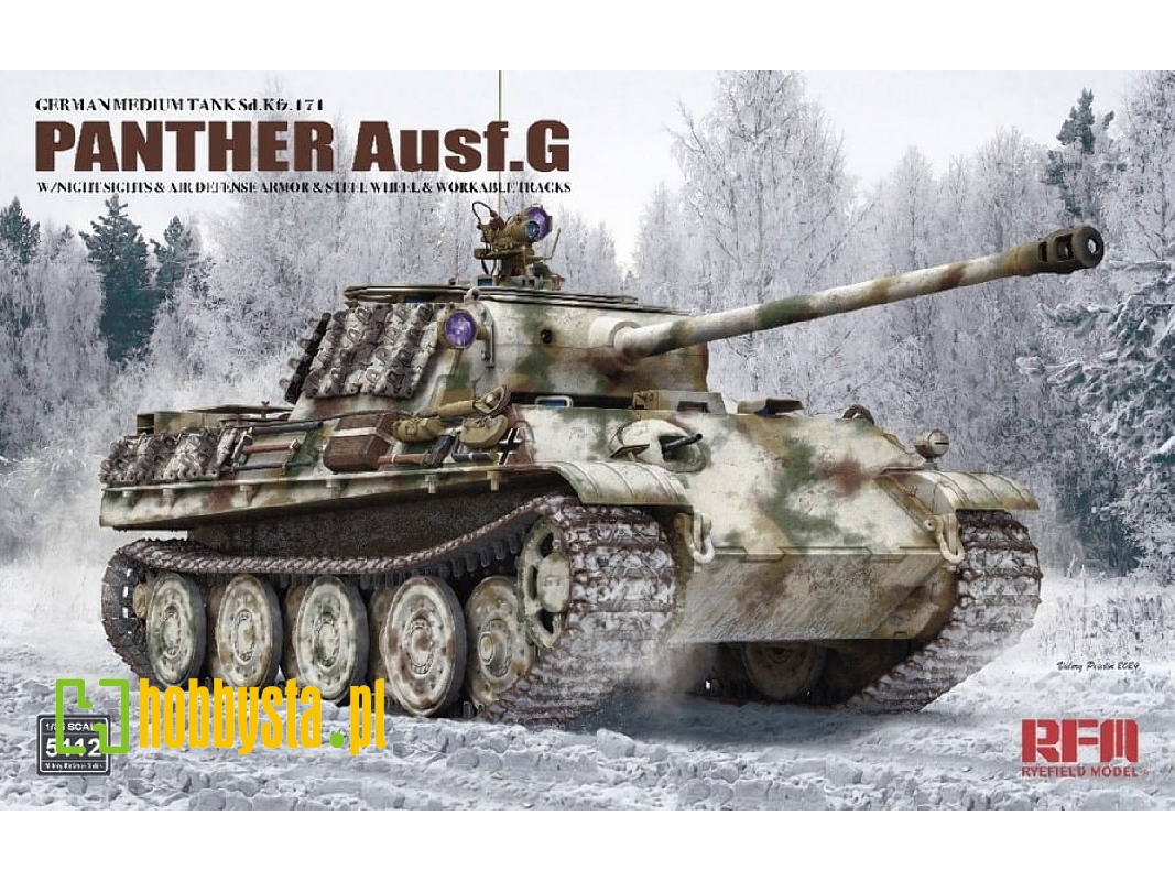 Sd.Kfz.171 Panther Ausf.G z notowizorem i dodatkowym opancerzeniem - zdjęcie 1 Sd.Kfz.171 Panther Ausf.G z notowizorem i dodatkowym opancerzeniem - zdjęcie 1
