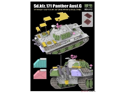 Sd.Kfz.171 Panther Ausf.G z notowizorem i dodatkowym opancerzeniem - zdjęcie 4