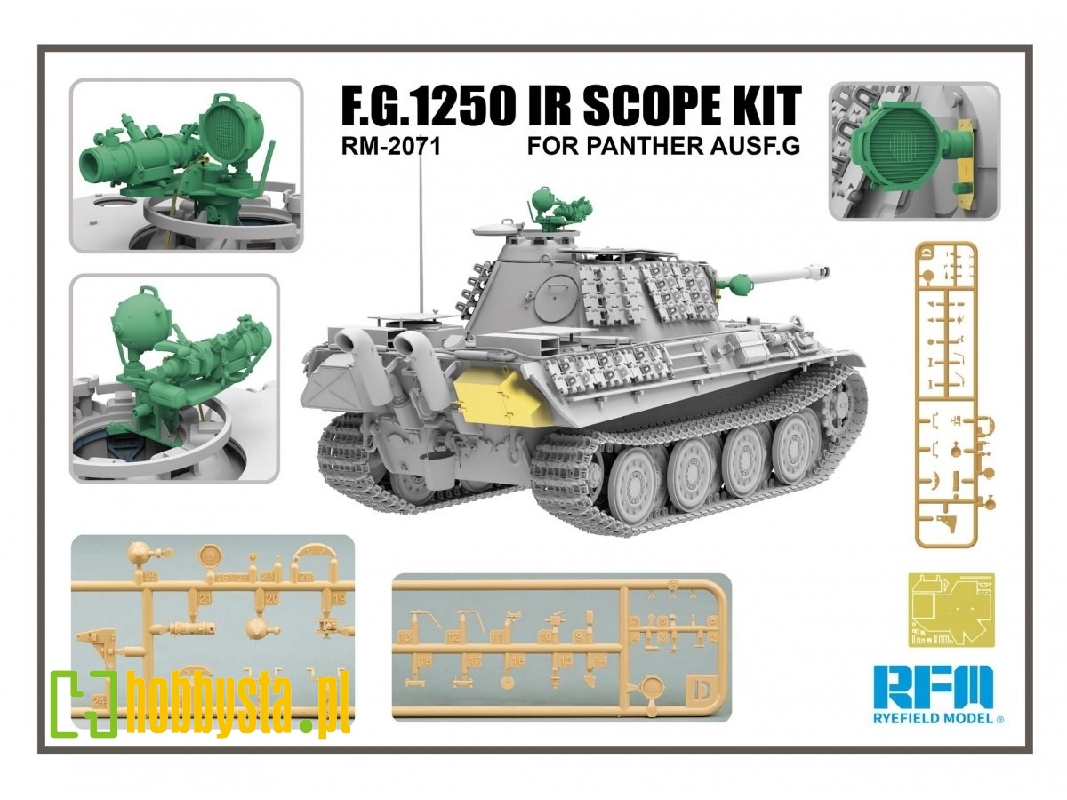 Niemiecki noktowizor F.G.1250 do Pantery Ausf.G - zdjęcie 1 Niemiecki noktowizor F.G.1250 do Pantery Ausf.G - zdjęcie 1