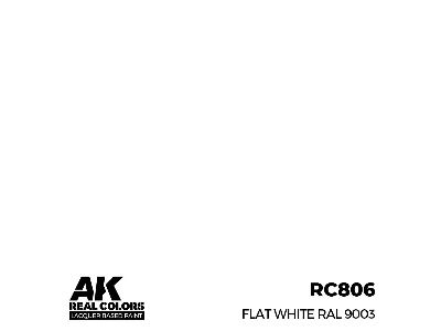 Rc806 Flat White Ral 9003 - zdjęcie 1