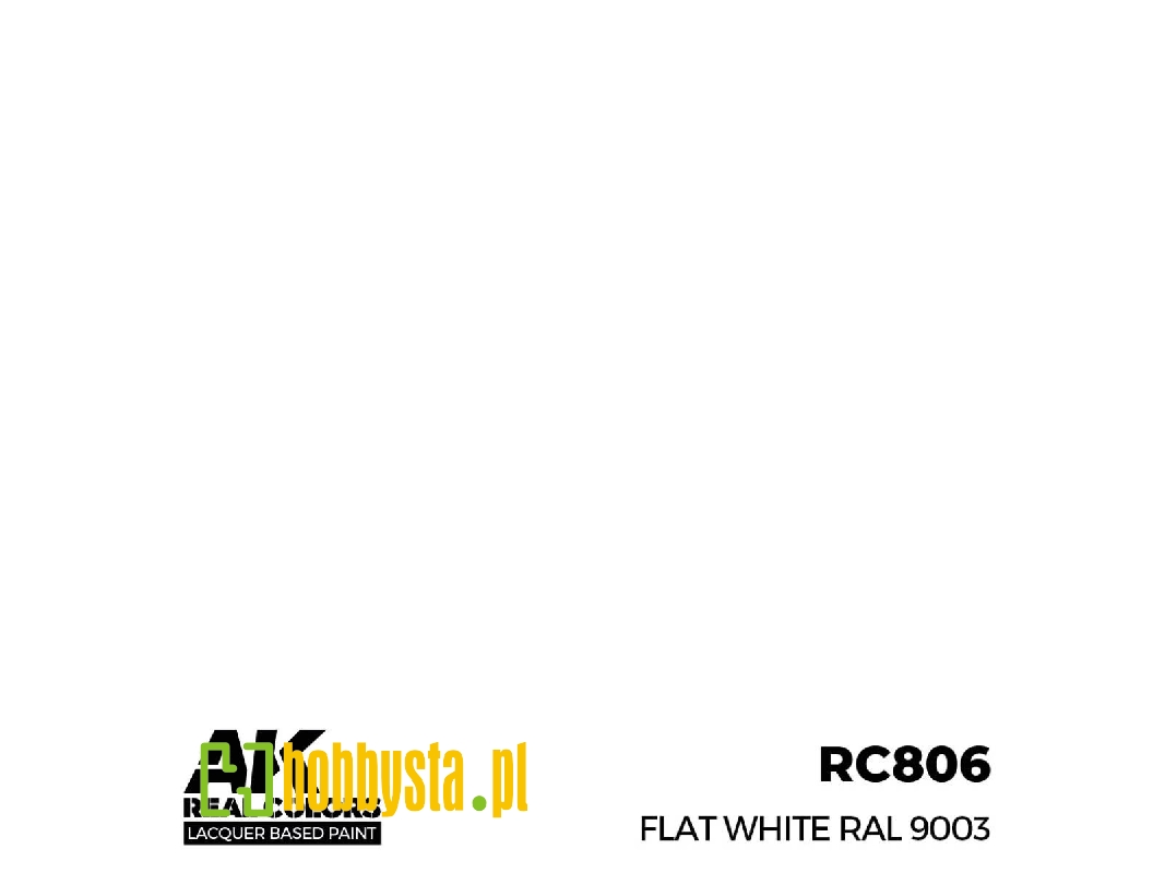 Rc806 Flat White Ral 9003 - zdjęcie 1