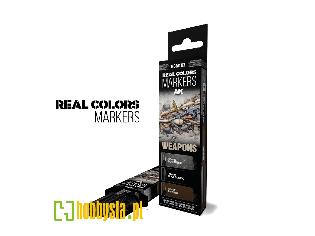 Rcm103 Weapons - Set 3 Real Colors Markers - zdjęcie 1 Rcm103 Weapons - Set 3 Real Colors Markers - zdjęcie 1