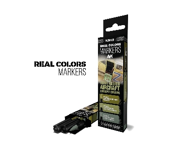 Rcm109 Allied Wwii Aircraft Cockpit Colors - Set 3 Real Colors Markers - zdjęcie 1