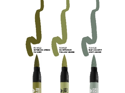 Rcm109 Allied Wwii Aircraft Cockpit Colors - Set 3 Real Colors Markers - zdjęcie 2