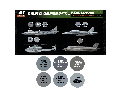 Rcs116 Us Navy & Usmc Modern Aircrafts And Helicopters Set - zdjęcie 2