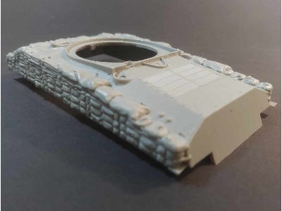 Sherman M4a3 Hvss Hull With A Frame With Sandbags Armor - zdjęcie 4