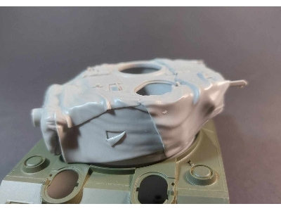 M4 'sherman' M23 Turret With Canvas Winter Camouflage Cover - zdjęcie 4