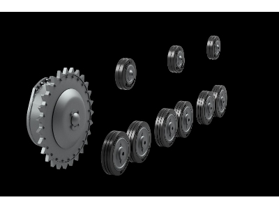 Pz.Kpfw Iia Road Wheels Set - zdjęcie 2