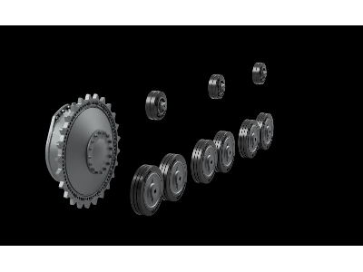 Pz.Kpfw Iib Road Wheels Set - zdjęcie 1