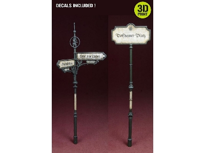Berlin Street Signs 1930-40's, (3d Print With Decals) - zdjęcie 1
