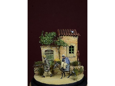 German Paratroopers With Donkey, Italy 1943-44 - zdjęcie 2