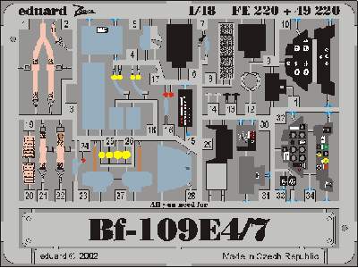  Bf 109E-4/7 1/48 - Tamiya - blaszki - zdjęcie 4