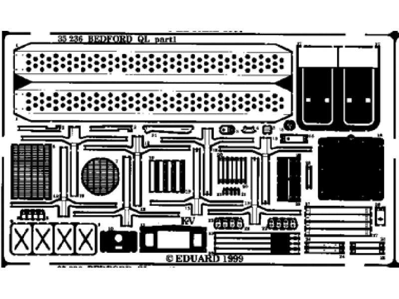  Bedford QL 1/35 - Italeri - blaszki - zdjęcie 1