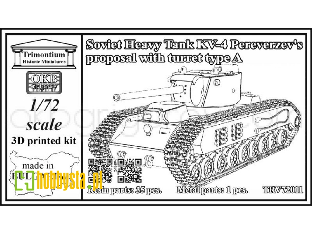 Soviet Heavy Tank Kv-4, Pereverzev´s Proposal With Turret Type A - zdjęcie 1 Soviet Heavy Tank Kv-4, Pereverzev´s Proposal With Turret Type A - zdjęcie 1