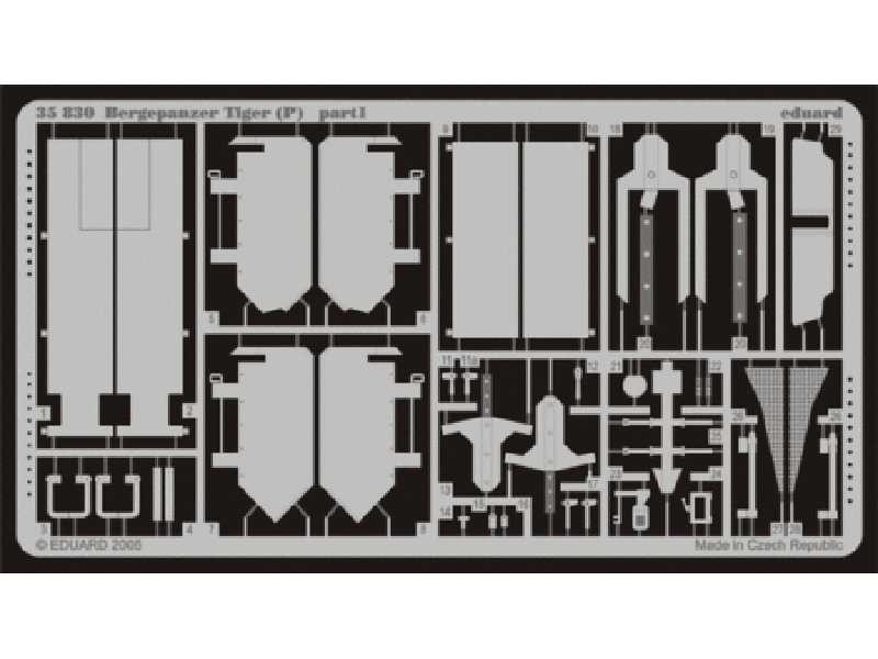 Bergepanzer Tiger (P) Ferdinand 1/35 - Dragon - blaszki - zdjęcie 1 Bergepanzer Tiger (P) Ferdinand 1/35 - Dragon - blaszki - zdjęcie 1
