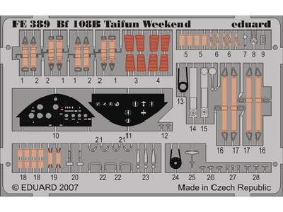  Bf 108 Taifun Weekend 1/48 - Eduard - blaszki - zdjęcie 1