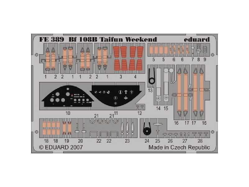  Bf 108 Taifun Weekend 1/48 - Eduard - blaszki - zdjęcie 1