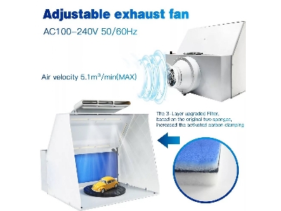Spray Booth With Led Light - zdjęcie 2