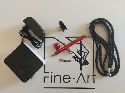 Mini Compressor And Dual-action Airbrush Set - zdjęcie 2
