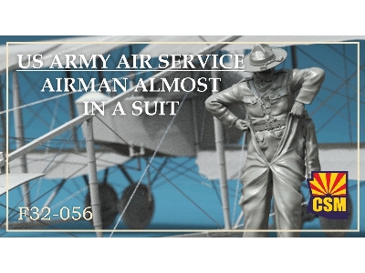 Us Army Air Service Airman Almost In A Suit - zdjęcie 1