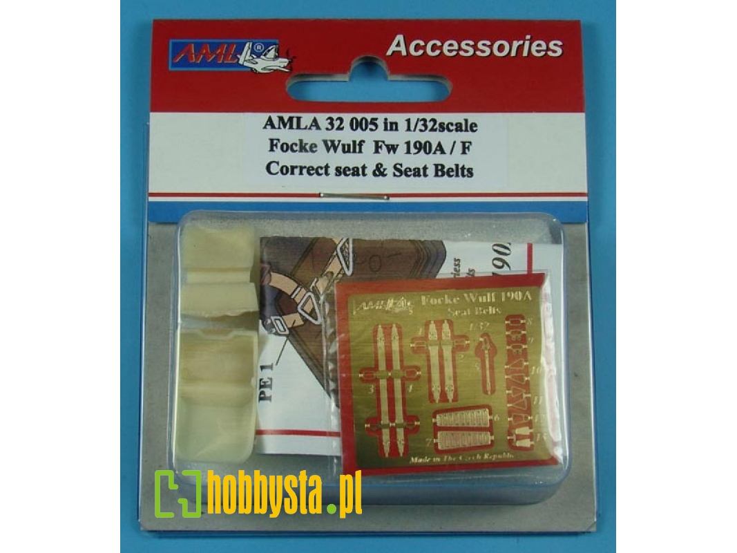 Focke-wulf Fw-190 A/F - Resin Seat & P-e Seatbelts (Designed To Be Used With Hasegawa And Revell Kits) - zdjęcie 1 Focke-wulf Fw-190 A/F - Resin Seat & P-e Seatbelts (Designed To Be Used With Hasegawa And Revell Kits) - zdjęcie 1