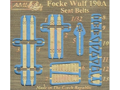 Focke-wulf Fw-190 A/F - Resin Seat & P-e Seatbelts (Designed To Be Used With Hasegawa And Revell Kits) - zdjęcie 2