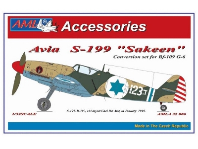 Avia S-199 Sakeen - Conversion Set For Revell Me-109 G 6 - zdjęcie 1
