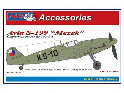 Avia S-199 Mule - Conversion Set (Designed To Be Used With Revell Messerschmitt Bf-109 G-6 Kits) - zdjęcie 1
