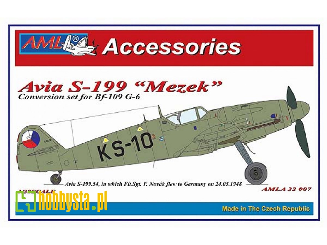 Avia S-199 Mule - Conversion Set (Designed To Be Used With Revell Messerschmitt Bf-109 G-6 Kits) - zdjęcie 1 Avia S-199 Mule - Conversion Set (Designed To Be Used With Revell Messerschmitt Bf-109 G-6 Kits) - zdjęcie 1