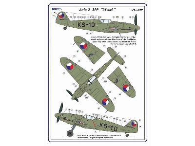 Avia S-199 Mule - Conversion Set (Designed To Be Used With Revell Messerschmitt Bf-109 G-6 Kits) - zdjęcie 3