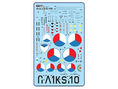 Avia S-199 Mule - Conversion Set (Designed To Be Used With Revell Messerschmitt Bf-109 G-6 Kits) - zdjęcie 5