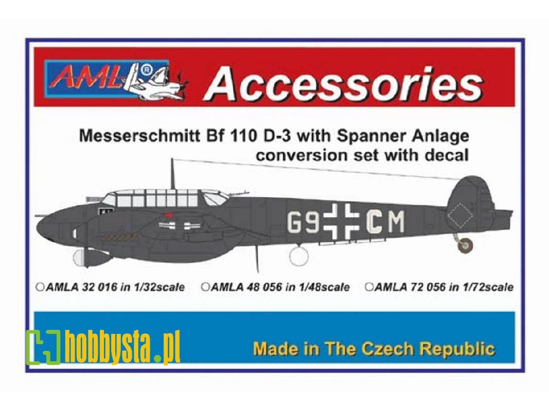 Messerschmitt Bf-110 D-3 - Spaner Analge Coversion Set (For Revell Kits) - zdjęcie 1 Messerschmitt Bf-110 D-3 - Spaner Analge Coversion Set (For Revell Kits) - zdjęcie 1