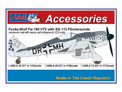 Focke-wulf Fw-190 F V75 With Sg 113 Conversion Set (Designed To Be Used With Hasegawa And Revell Kits) - zdjęcie 1