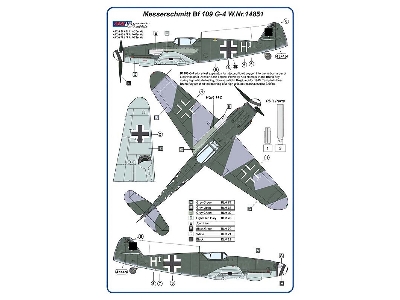 Messerschmitt Bf-109 G-4 W.Nr.14851 - Conversion Set - zdjęcie 3