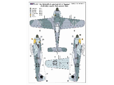 Focke-wulf Fw-190 A-6/R11 - With Radar Aerials Fug 217j-1 Conversion Set (For Hasegawa And Revell Kits) - zdjęcie 2