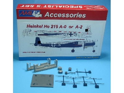 Heinkel He-219 A-0 / A-2 - Conversion Set With Decals (Designed To Be Used With Revell Kits) - zdjęcie 2