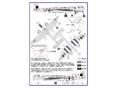 Heinkel He-219 A-0 / A-2 - Conversion Set With Decals (Designed To Be Used With Revell Kits) - zdjęcie 3