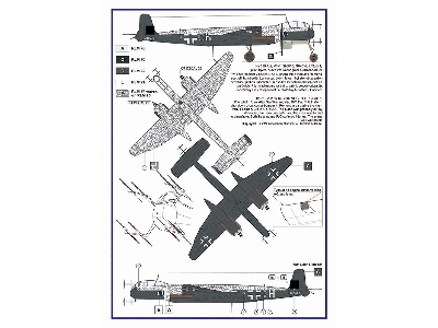 Heinkel He-219 A-0 / A-2 - Conversion Set With Decals (Designed To Be Used With Revell Kits) - zdjęcie 4