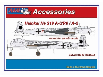 Heinkel He-219 A-0/R6 / He-219 A-2 - The Conversion Set With Decals (For Revell Kits) - zdjęcie 1