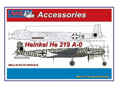 Heinkel He-219 A-0 - The Conversion Set With Decals (For Revell Kits) - zdjęcie 1