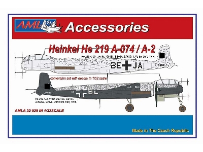 Heinkel He-219 A-074 Or A-2 - The Conversion Set With Decals (For Revell Kits) - zdjęcie 1