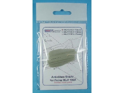 Anti-glare Shield For Fw-190 A (Designed To Be Used With Hasegawa And Revell Kits) - zdjęcie 1