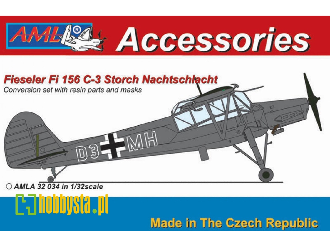 Fieseler Fi-156 C-3 Nachtschlacht - Conversion Set (Designed To Be Used With Hasegawa Kits) - zdjęcie 1