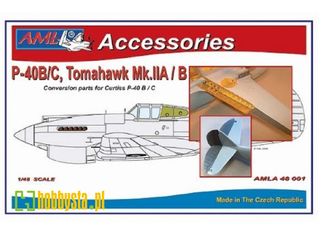 Curtiss P-40 B/C & Tomahawk Mk.Ii A/B - Conversion Set (For Trumpeter And Academy Kits) - zdjęcie 1 Curtiss P-40 B/C & Tomahawk Mk.Ii A/B - Conversion Set (For Trumpeter And Academy Kits) - zdjęcie 1